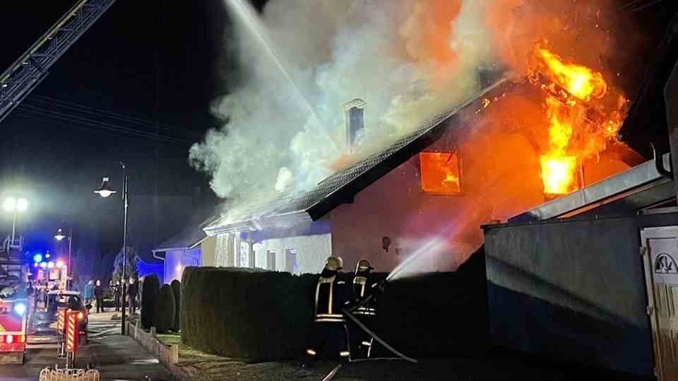 House fire in Horb-Thalheim