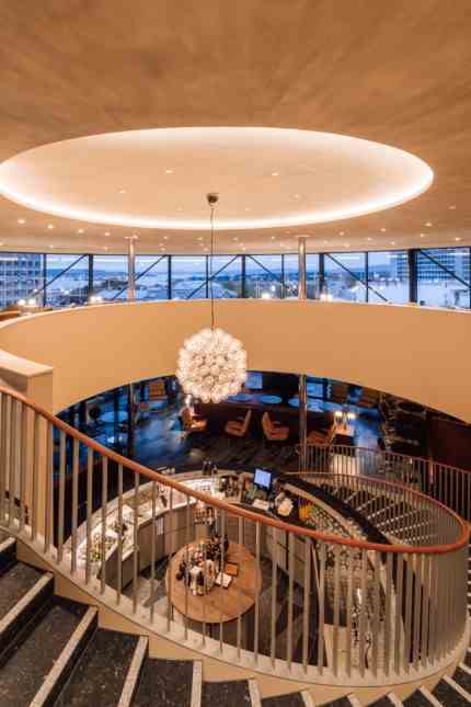 City break in Oslo: The rotunda on the roof offers a beautiful view over Oslo.  But it's also very stylish inside.