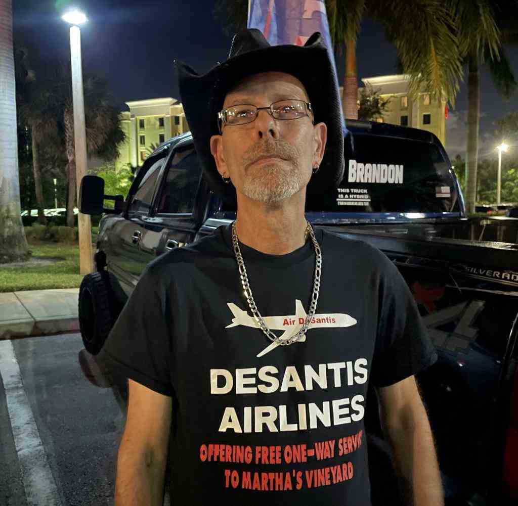 DeSantis fan Mark is from Detroit but has lived in Florida for 40 years