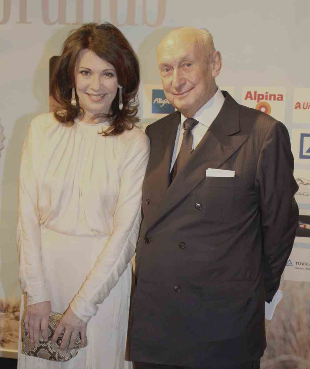 Albert Eickhoff with actress Iris Berben