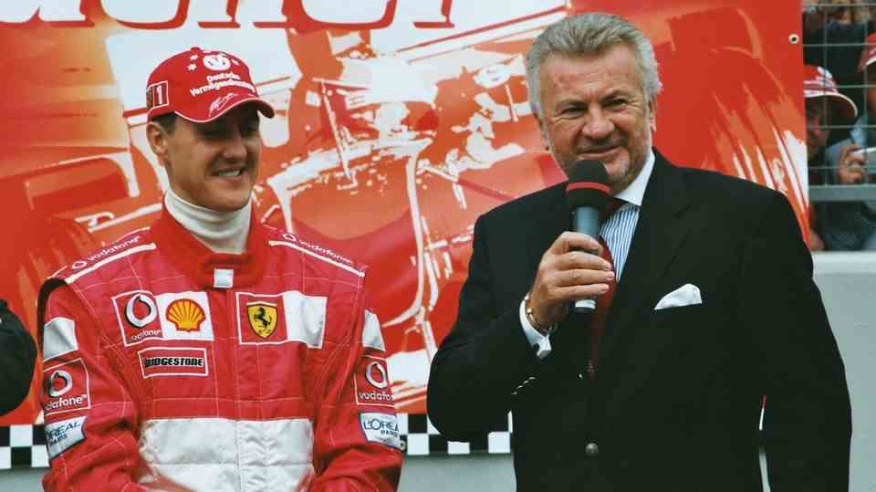 Michael Schumacher and Willie Weber