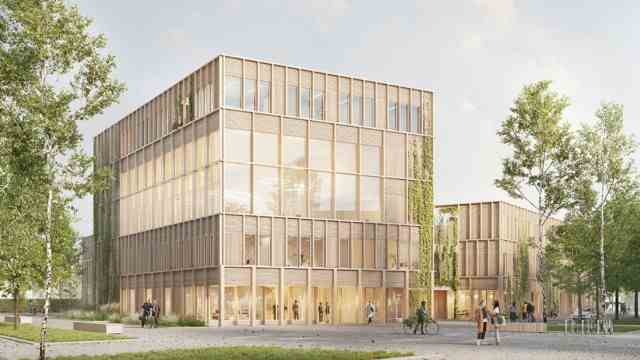 Energy efficiency: The new Unterföhring town hall should become a role model for energy efficiency.