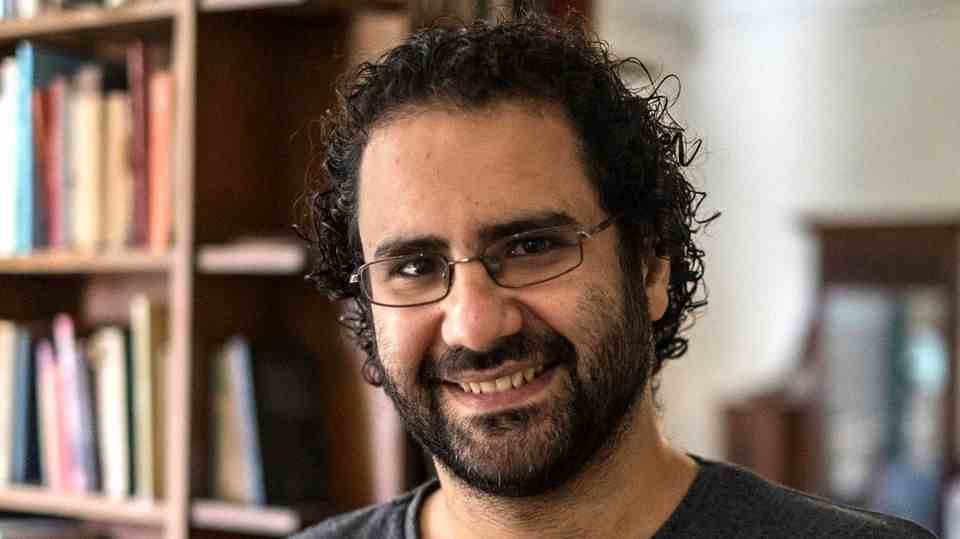 Egyptian human rights activist Alaa Abdel Fattah, here in his Cairo apartment in May 2019