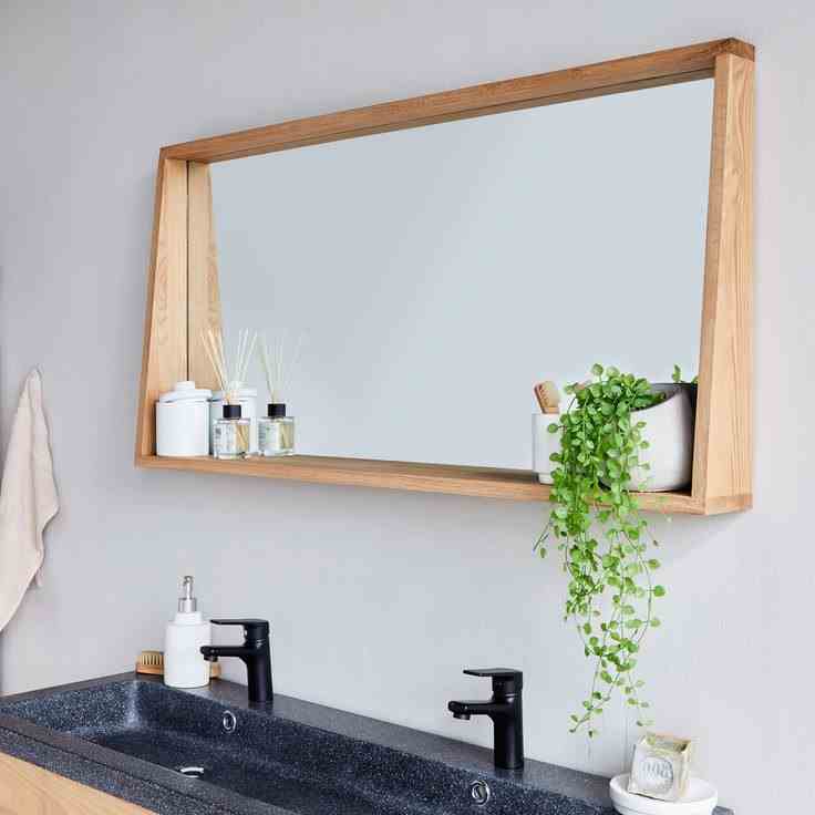 Mirror With Shelves Or Sink Plan Should Not Be Too Cluttered 