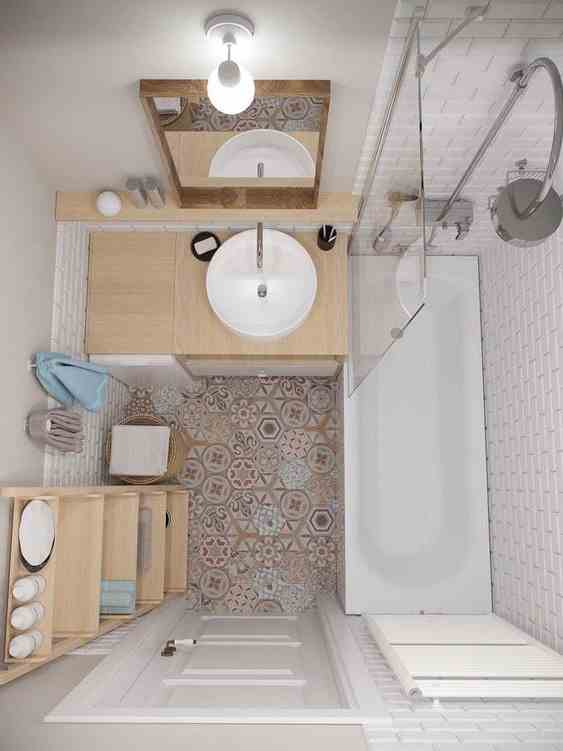 Furniture With Dimensions Adapted To Those Of The Bathroom 