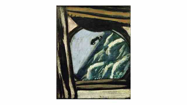 Max Beckmann in the Pinakothek der Moderne: Max Beckmann: "View from the ship's hatch"1934.