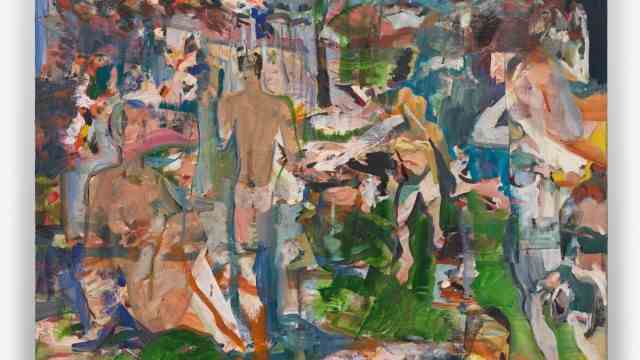 Benefit Auction: Cecily Browns "The English Garden" achieved 750,000 euros at the pin charity auction.