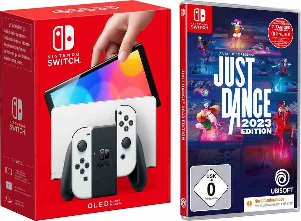 Nintendo Switch Switch OLED incl. "Just Dance 2023 edition" (code in a box)
