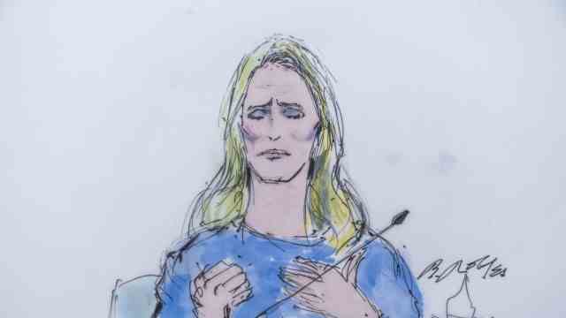 Harvey Weinstein Trial: The courtroom sketch shows Jennifer Siebel, documentary filmmaker and wife of California Governor Gavin Newsom, testifying at Harvey Weinstein's trial in Los Angeles.