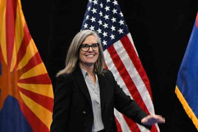Democrat Katie Hobbs, during the campaign, in Phoenix, November 2, 2022. 