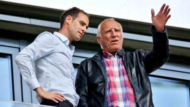 Red Bull: Two who knew and valued each other: Oliver Mintzlaff (left) and Red Bull founder Dietrich Mateschitz in 2016.