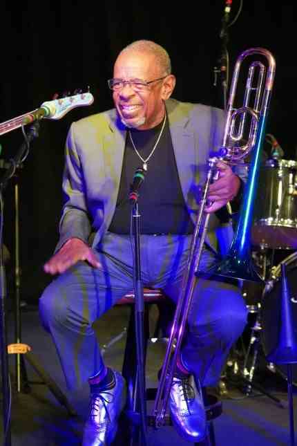 Jazz Legends: James Brown trombonist Fred Wesley enjoyed his "house party" in the nightclub of the Bayerischer Hof.