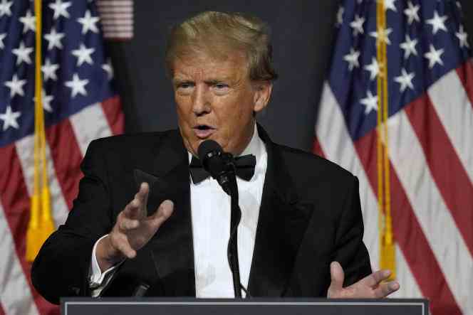 Former President Donald Trump at Mar-a-Lago in Palm Beach, Florida on November 18, 2022.