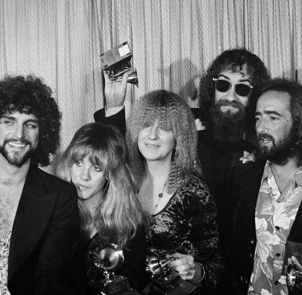 Fleetwood Mac celebrate their Grammy in 1978