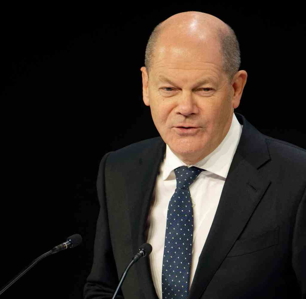 Federal Chancellor Olaf Scholz (SPD) on December 2nd, 2022 at the presentation of the German Sustainability Award