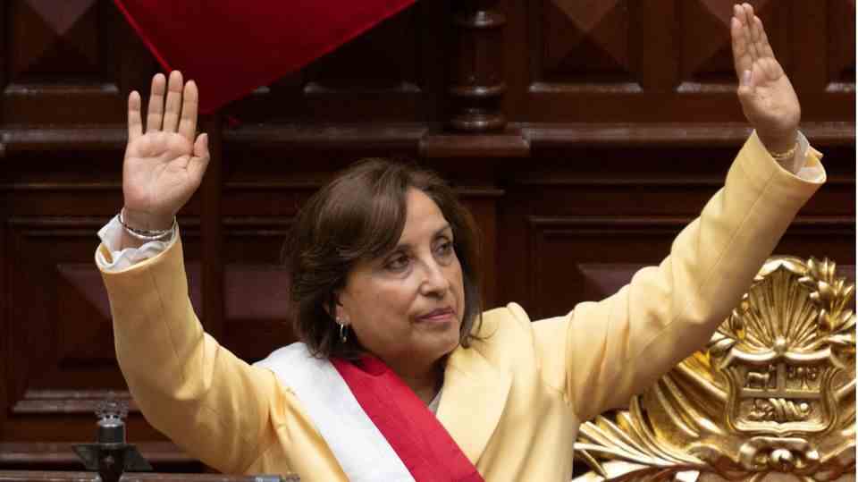 Peru's new president and first woman to hold office: Dina Boluarte