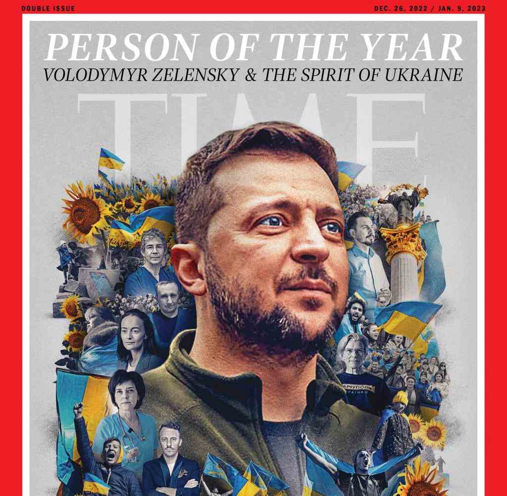Volodymyr Zelensky personnalité de l'année 2022 pour Time magazine