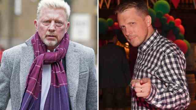 People: Boris Becker (left) and Oliver Pocher (right).
