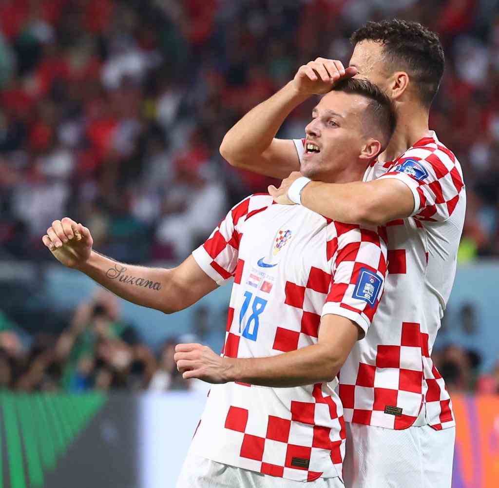 Tor in Bronze: Kroatiens Mislav Orsic (links) schoss sein Team zum dritten Platz