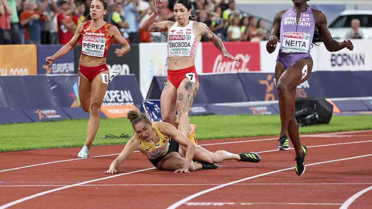Sprinter Gina Lückenkemper was seriously injured in her 