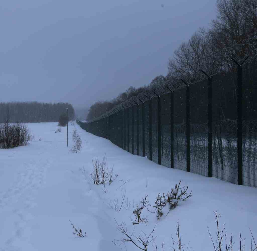 Die litauische Grenze zu Belarus (Archivbild)