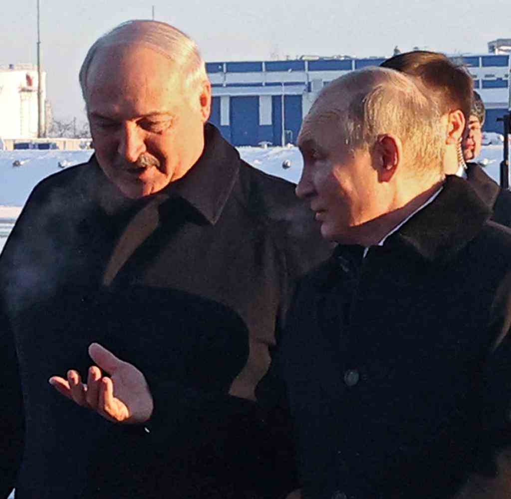 Russian President Vladimir Putin arrives in Minsk