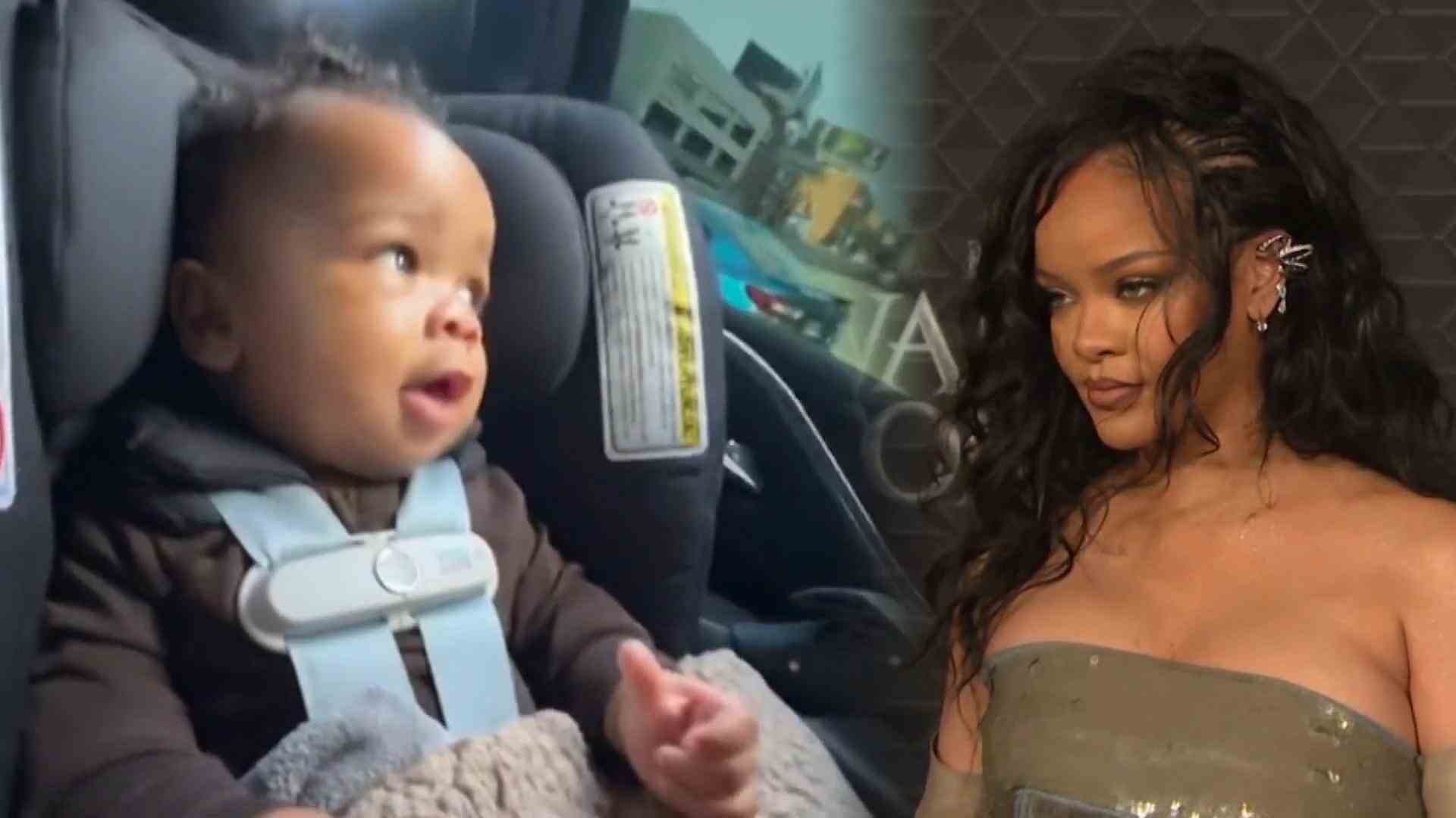 Rihanna shows her son sweet clip for the first time