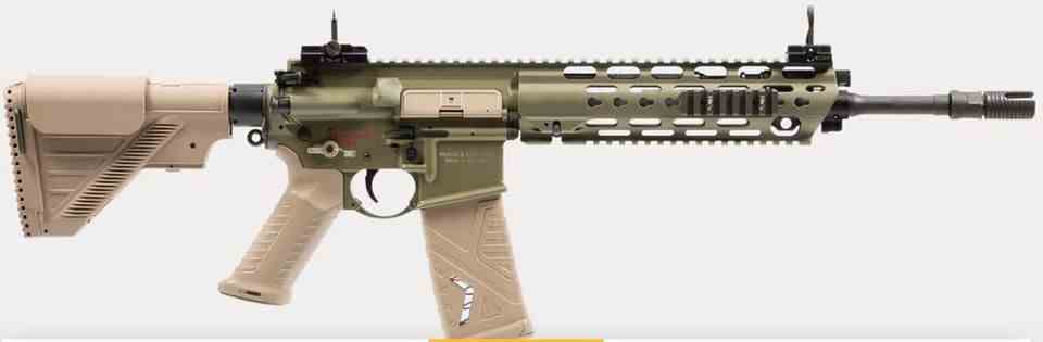 This is what the Bundeswehr model looks like so far: HK416 A8