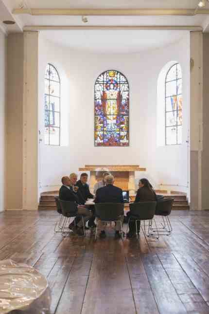 Art: When planning the new chapel in the old.  It was designed for the boys' boarding school on the Domberg.