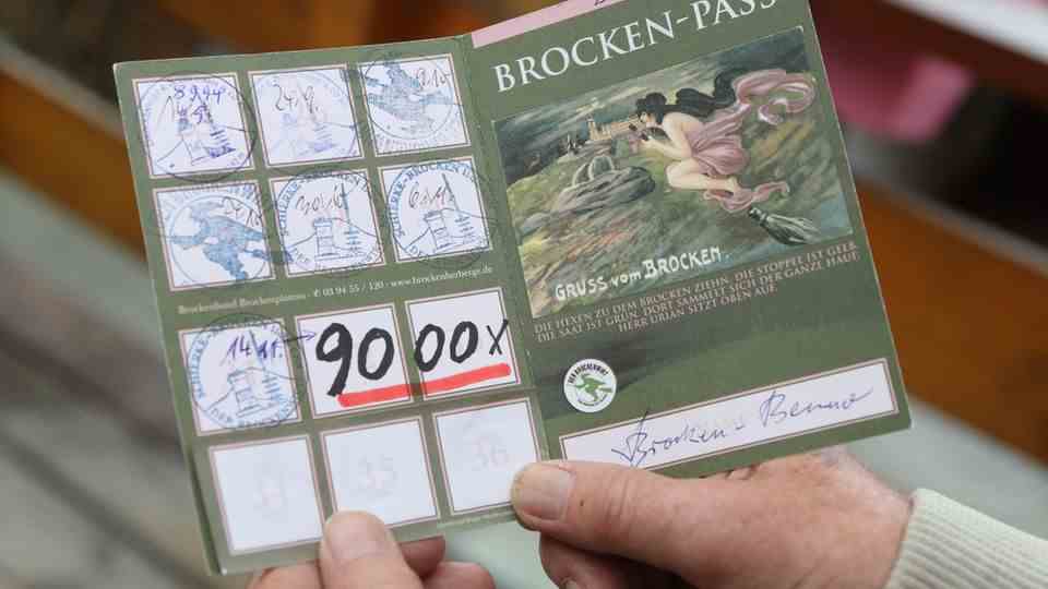 Well documented: 9000 tours on the Brocken.