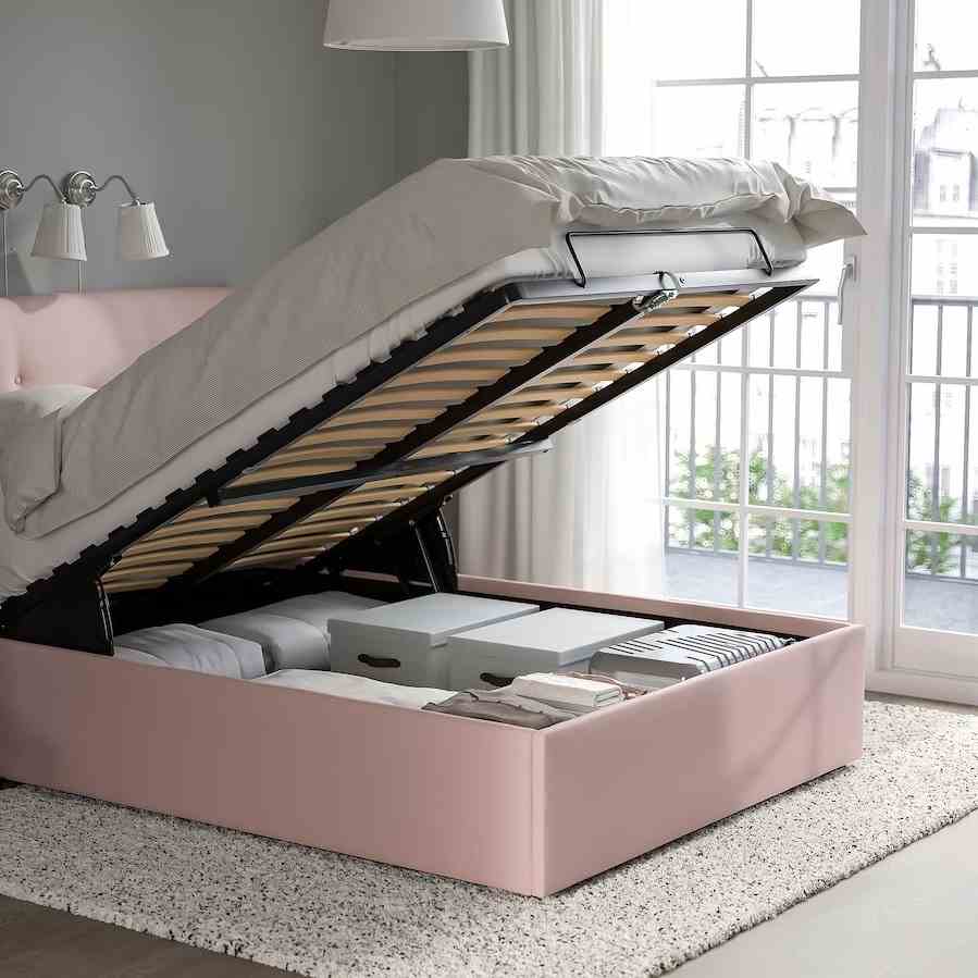 Storage Bed And Storage Boxes 