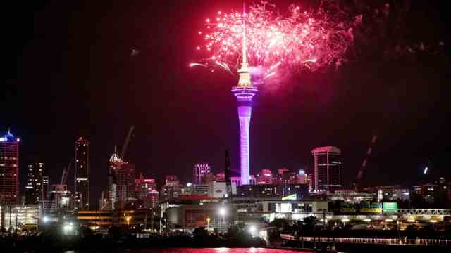 Auckland, New Zealand.  New Year's Eve.