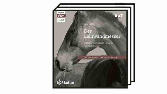 audiobook "The canvas knife": Leo Tolstoy: The canvas knife.  Read by Rolf Boysen.  1 MP3 CD, 1 hour 51 minutes.  Audio Verlag, Berlin 2022, 15 euros.