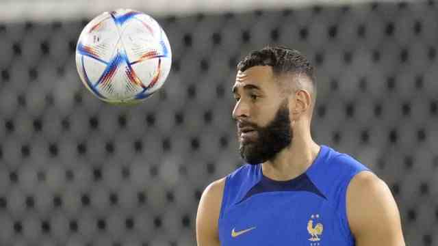 Ahead of the World Cup final: Benzema is currently training at Real Madrid.  He is said to have declined President Emmanuel Macron's invitation to travel to the final.
