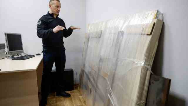 Ukraine: Banksy's work should be safe for the time being with police chief Andrii Nebytov.