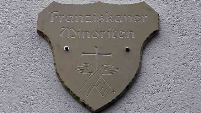 Faith: A small plaque shows: Here is a settlement of the Franciscan Friars Minor.