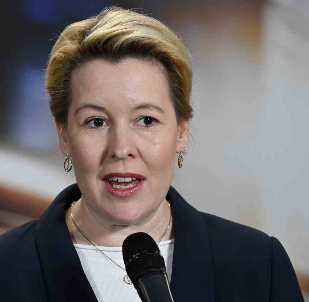 Berlin's Governing Mayor Franziska Giffey (SPD)