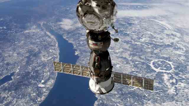 Space travel: The Soyuz capsule, docked at the International Space Station ISS.
