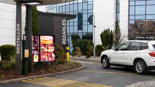 Fast food: expanded to suit cars: McDrive capacities have been expanded.