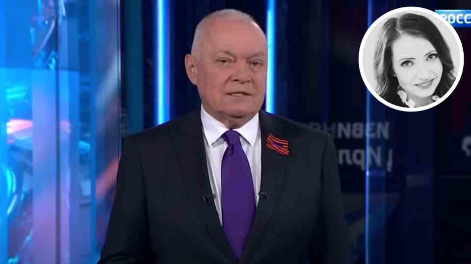 Propaganda is his trade: Dmitri Kiselev.  For the Kremlin, he likes to swing the nuclear mace. 