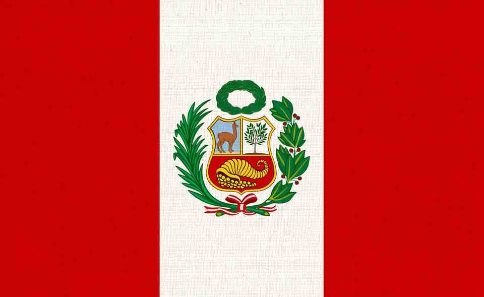 The flag of Peru