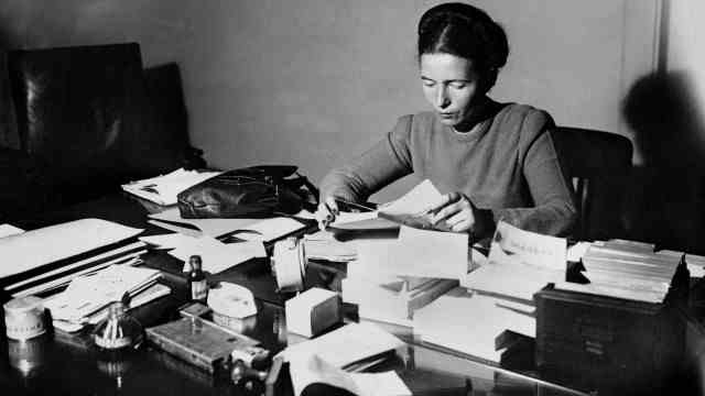Exhibition on Feminism: Tirelessly Writing: Simone de Beauvoir 1945.