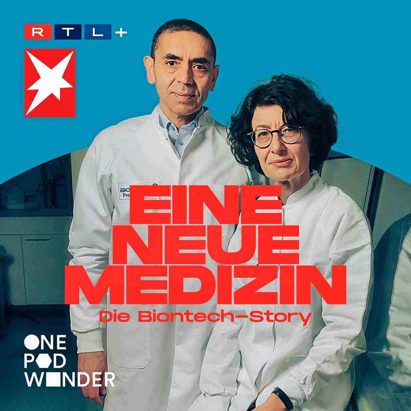 Biontech founders Özlem Türeci and Ugur Sahin podcast tile