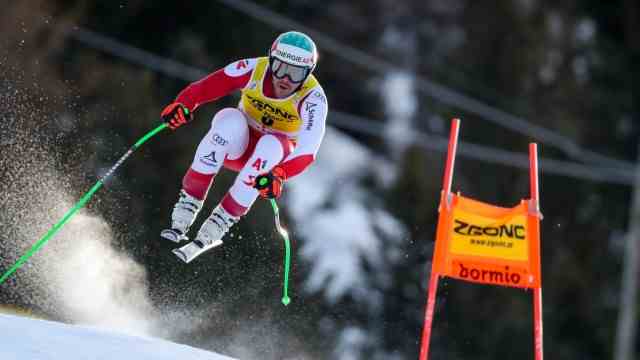 Downhill in Bormio: The toughest prevails: Vincent Kriechmayr on the way to victory in Bormio.
