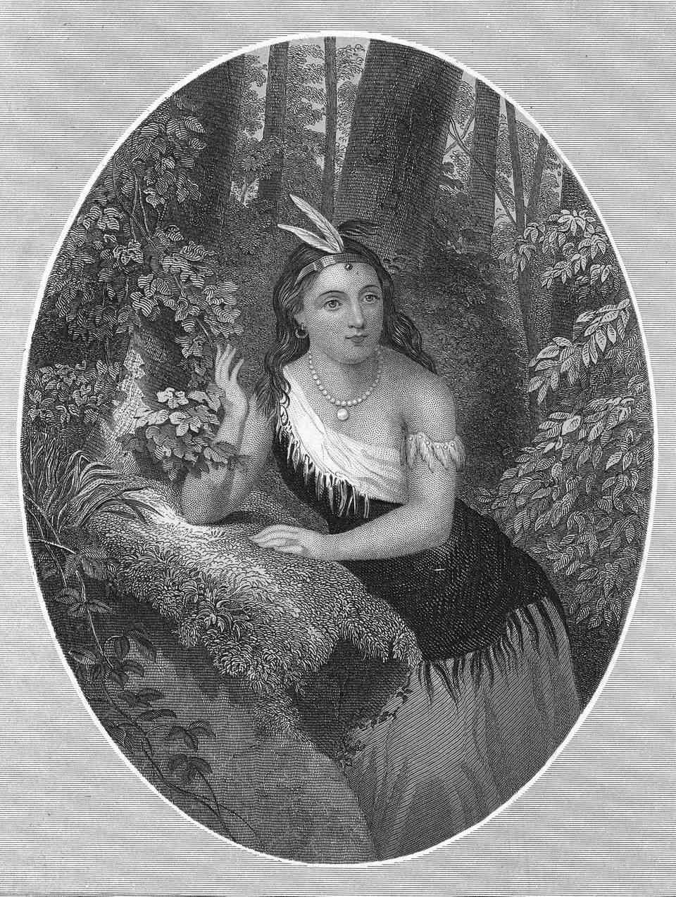 A portrait of the real Pocahontas.
