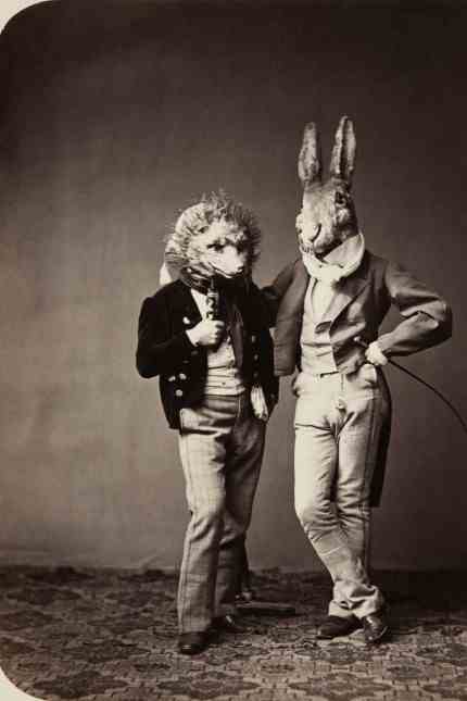 Photography: Pohlmann was able to purchase the Dietmar Siegert collection in 2014. This includes Joseph Albert's photograph of the participants in the Jung-Munich artists' society at a fairytale ball in 1862. An unknown person and the sculptor Hermann Oehlmann depict the race between the hedgehog and the hare.