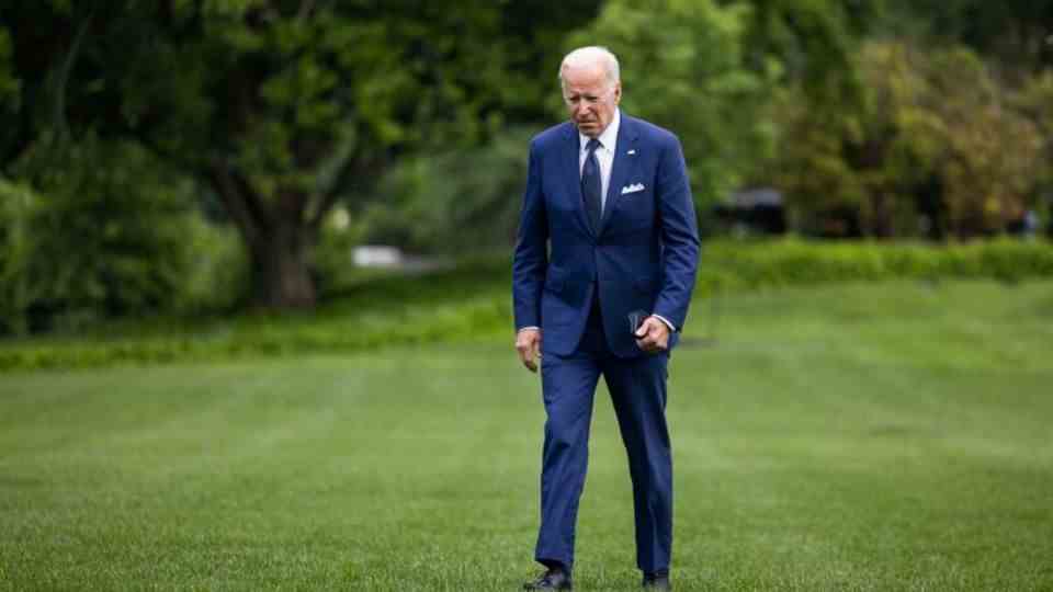 Washington, USA: Joe Biden before his address to the nation