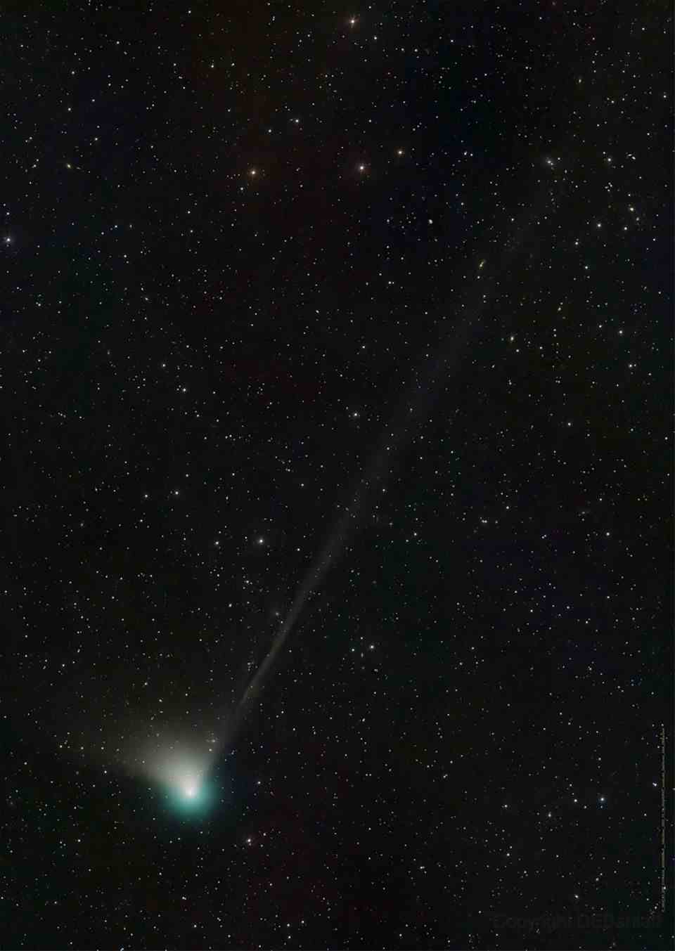 Another shot of the rare comet.