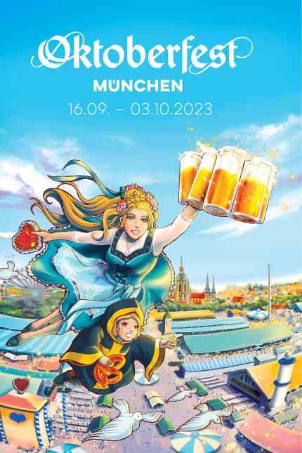 Oktoberfest poster 2023: If a service comes flying: A suggestion for the Oktoberfest poster 2023.
