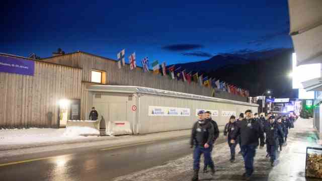 WEF: security forces in Davos
